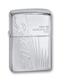 Зажигалка ZIPPO Made In US High Polish Chrome, латунь,ник.-хром.покр.,серебр.,глянц.,36х56х12мм - Зажигалки - цена и заказ в Москве и Санкт-Петербурге, интернет-магазин ZaUglom