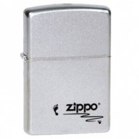 Зажигалка ZIPPO Footprints Satin Chrome, латунь с никеле-хром. покрыт. серебр., матов., 36х56х12 мм - Зажигалки - цена и заказ в Москве и Санкт-Петербурге, интернет-магазин ZaUglom