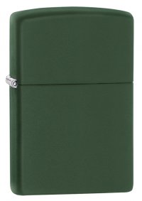 Зажигалка ZIPPO Classic с покрытием Green Matte, латунь/сталь, зелёная, матовая, 36x12x56 мм - Зажигалки - цена и заказ в Москве и Санкт-Петербурге, интернет-магазин ZaUglom