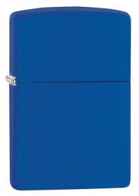 Зажигалка ZIPPO Classic с покрытием Royal Blue Matte, латунь/сталь, синяя, матовая, 36x12x56 мм - Зажигалки - цена и заказ в Москве и Санкт-Петербурге, интернет-магазин ZaUglom