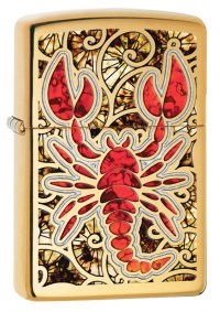 Зажигалка ZIPPO Classic с покрытием High Polish Brass, латунь/сталь, золотистая, 36x12x56 мм - Зажигалки - цена и заказ в Москве и Санкт-Петербурге, интернет-магазин ZaUglom